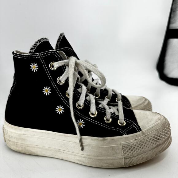Converse Chuck Taylor All Star Festival Smoothie Sneakers Platform High Black 5 - Picture 3 of 7